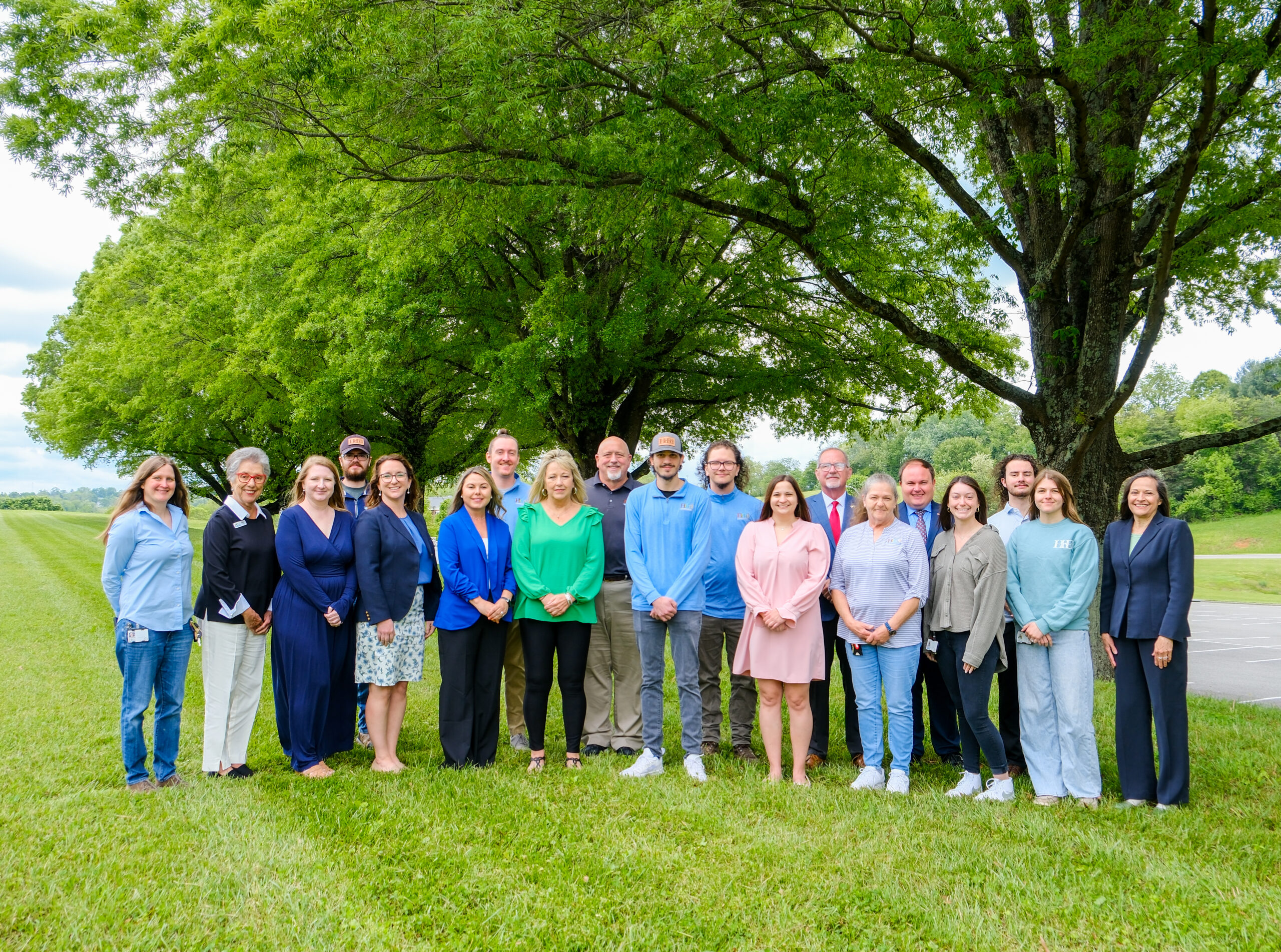 Students doing a laboratory activity for A. Linwood Holton Governor's School.