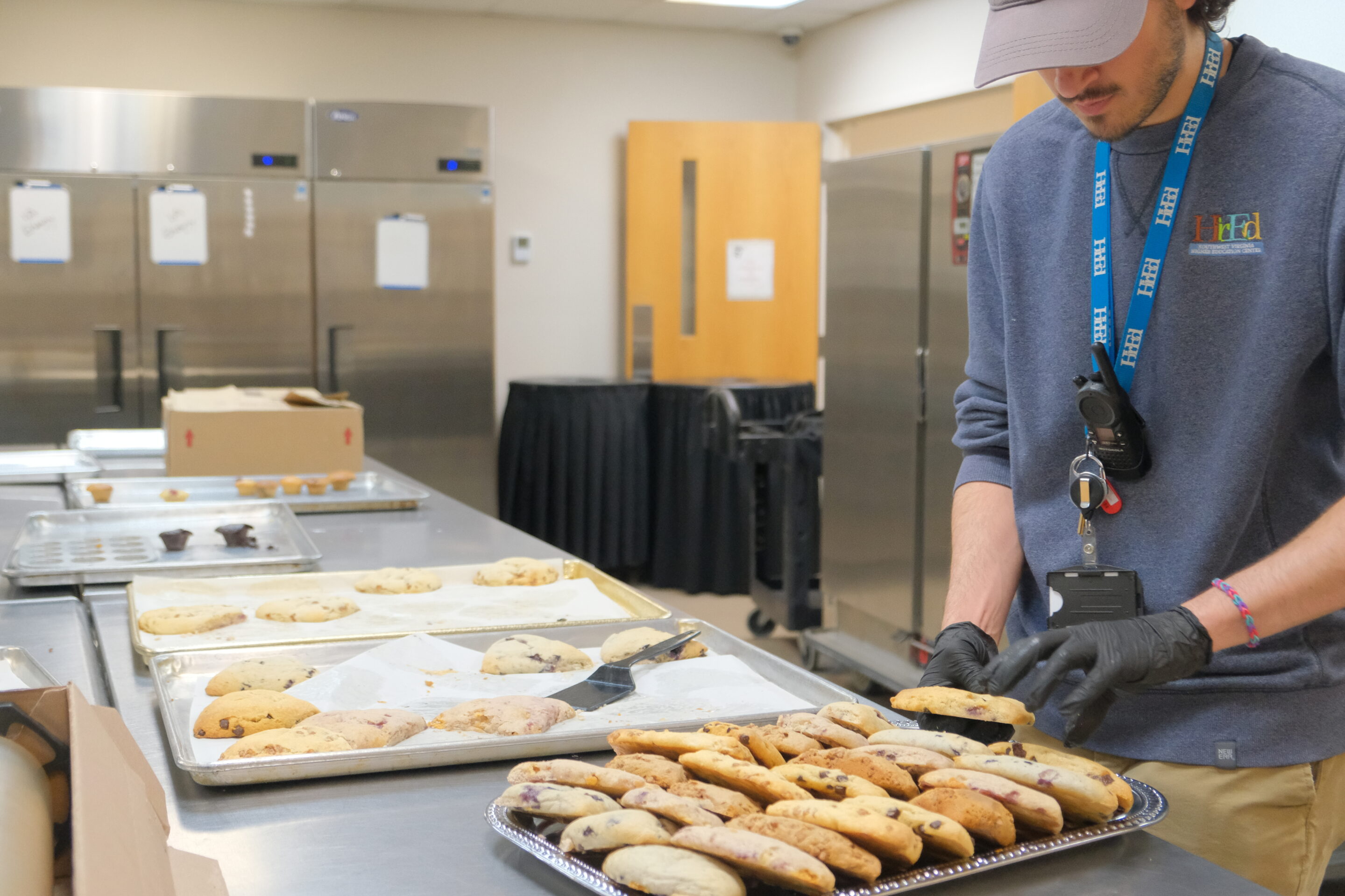 Catering trays filled with different foods and vegetables for a catering event.